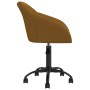 Silla de oficina giratoria de terciopelo marrón de vidaXL, Sillas de oficina - Ref: Foro24-3089669, Precio: 97,82 €, Descuent...