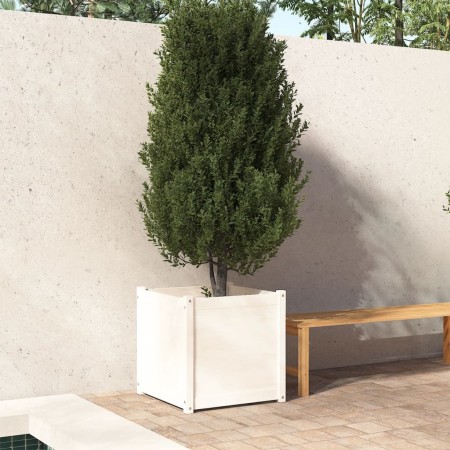 Solid white pine wood planter 60x60x60 cm by vidaXL, Pots and planters - Ref: Foro24-810560, Price: 79,84 €, Discount: %