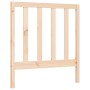 Bed frame with solid wood headboard 90x200 cm by vidaXL, Beds and slatted bases - Ref: Foro24-3193776, Price: 98,36 €, Discou...