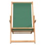 Silla de playa plegable de madera maciza de teca verde de vidaXL, Sillas de jardín - Ref: Foro24-317699, Precio: 58,52 €, Des...