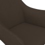 Silla de oficina giratoria tela marrón oscuro de vidaXL, Sillas de oficina - Ref: Foro24-3090329, Precio: 88,03 €, Descuento: %