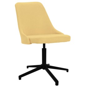 Silla de oficina giratoria tela amarilla de vidaXL, Sillas de oficina - Ref: Foro24-3090238, Precio: 85,10 €, Descuento: %