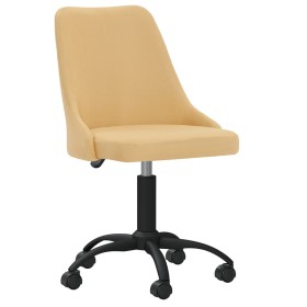 Silla de oficina giratoria tela amarilla de vidaXL, Sillas de oficina - Ref: Foro24-3090202, Precio: 84,99 €, Descuento: %