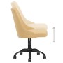 Silla de oficina giratoria tela amarilla de vidaXL, Sillas de oficina - Ref: Foro24-3090202, Precio: 84,55 €, Descuento: %