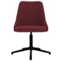 Silla de oficina giratoria de tela color vino tinto de vidaXL, Sillas de oficina - Ref: Foro24-3090239, Precio: 88,99 €, Desc...