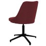 Silla de oficina giratoria de tela color vino tinto de vidaXL, Sillas de oficina - Ref: Foro24-3090239, Precio: 88,99 €, Desc...