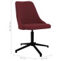 Silla de oficina giratoria de tela color vino tinto de vidaXL, Sillas de oficina - Ref: Foro24-3090239, Precio: 88,99 €, Desc...