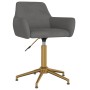 Silla de oficina giratoria de terciopelo gris oscuro de vidaXL, Sillas de oficina - Ref: Foro24-3092787, Precio: 81,59 €, Des...