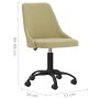 Green fabric swivel office chair by vidaXL, Office chairs - Ref: Foro24-3090201, Price: 83,99 €, Discount: %