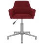 Wine-colored velvet swivel office chair by vidaXL, Office chairs - Ref: Foro24-3092736, Price: 79,11 €, Discount: %