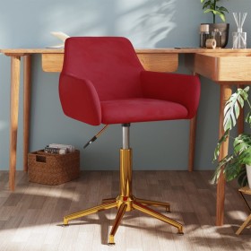 Red Velvet Swivel Office Chair by vidaXL, Office chairs - Ref: Foro24-3092791, Price: 82,75 €, Discount: %