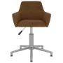 Brown velvet swivel office chair by vidaXL, Office chairs - Ref: Foro24-3092739, Price: 89,99 €, Discount: %