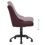 Purple fabric swivel office chair by vidaXL, Office chairs - Ref: Foro24-3090205, Price: 87,99 €, Discount: %