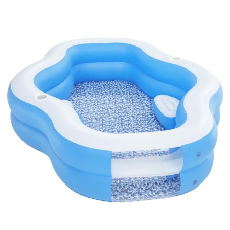 Bestway Blue and white Splashview pool 270x198x51 cm by Bestway, Swimming pools - Ref: Foro24-441137, Price: 72,71 €, Discoun...