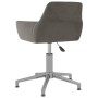 Dark gray velvet swivel office chair by vidaXL, Office chairs - Ref: Foro24-3092732, Price: 82,67 €, Discount: %