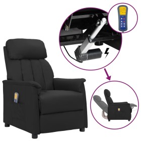 Black synthetic leather elevating massage chair by vidaXL, Electric massage chairs - Ref: Foro24-3093232, Price: 259,99 €, Di...