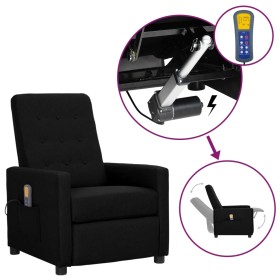 Black fabric elevating massage chair by vidaXL, Electric massage chairs - Ref: Foro24-3093367, Price: 234,99 €, Discount: %