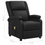 Black genuine leather elevating massage chair by vidaXL, Electric massage chairs - Ref: Foro24-3093193, Price: 441,96 €, Disc...