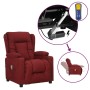 Sillón de masaje elevable tela rojo tinto de vidaXL, Sillones de masaje eléctricos - Ref: Foro24-3093436, Precio: 325,34 €, D...