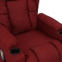 Sillón de masaje elevable tela rojo tinto de vidaXL, Sillones de masaje eléctricos - Ref: Foro24-3093436, Precio: 325,34 €, D...