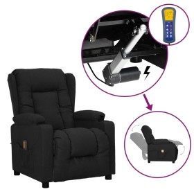 Black fabric elevating massage chair by vidaXL, Electric massage chairs - Ref: Foro24-3093435, Price: 287,76 €, Discount: %