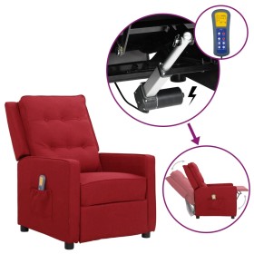 Red fabric elevating massage chair by vidaXL, Electric massage chairs - Ref: Foro24-3093344, Price: 271,99 €, Discount: %