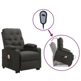 Sillón de masaje elevable tela gris oscuro de vidaXL, Sillones de masaje eléctricos - Ref: Foro24-3093488, Precio: 299,99 €, ...