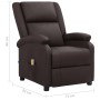 Brown genuine leather liftable massage chair by vidaXL, Electric massage chairs - Ref: Foro24-3093194, Price: 427,99 €, Disco...