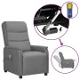 Sillón de masaje elevable cuero sintético gris de vidaXL, Sillones de masaje eléctricos - Ref: Foro24-3093328, Precio: 275,26...