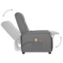 Sillón de masaje elevable cuero sintético gris de vidaXL, Sillones de masaje eléctricos - Ref: Foro24-3093328, Precio: 275,26...