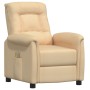 Sillón de masaje elevable de tela microfibra crema de vidaXL, Sillones de masaje eléctricos - Ref: Foro24-3093316, Precio: 24...