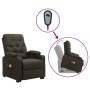 Liftable massage chair taupe gray fabric by vidaXL, Electric massage chairs - Ref: Foro24-3093495, Price: 280,62 €, Discount: %