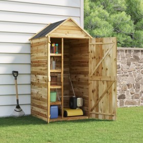 Tool shed with pine wood door 107x107x220 cm by vidaXL, Sheds - Ref: Foro24-318193, Price: 368,99 €, Discount: %