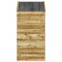 Cobertizo de herramientas con puerta madera pino 107x107x220 cm de vidaXL, Cobertizos - Ref: Foro24-318193, Precio: 403,79 €,...