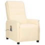 Sillón de masaje elevable cuero sintético crema de vidaXL, Sillones de masaje eléctricos - Ref: Foro24-3093327, Precio: 260,8...