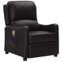 Sillón elevable de masaje de cuero artificial negro brillo de vidaXL, Sillones de masaje eléctricos - Ref: Foro24-3093417, Pr...