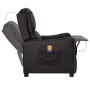 Sillón elevable de masaje de cuero artificial negro brillo de vidaXL, Sillones de masaje eléctricos - Ref: Foro24-3093417, Pr...