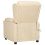 Liftable cream fabric massage chair by vidaXL, Electric massage chairs - Ref: Foro24-3093442, Price: 302,69 €, Discount: %