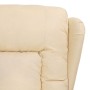 Liftable cream fabric massage chair by vidaXL, Electric massage chairs - Ref: Foro24-3093442, Price: 302,69 €, Discount: %