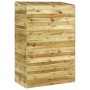 Silla de jardín Strandkorb con cajón pino macizo 112x60x168 cm de vidaXL, Tumbonas - Ref: Foro24-318206, Precio: 207,09 €, De...