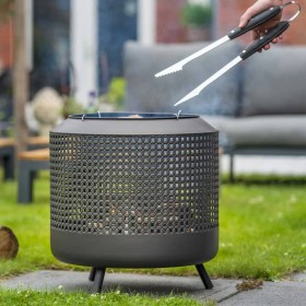 RedFire Fire Basket with Midland Grill Black by RedFire, Chimneys - Ref: Foro24-441230, Price: 229,99 €, Discount: %