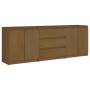 Honey brown auxiliary cabinet solid pine wood 180x36x65 cm by vidaXL, Lockers and storage cabinets - Ref: Foro24-3094296, Pri...