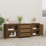 Honey brown auxiliary cabinet solid pine wood 180x36x65 cm by vidaXL, Lockers and storage cabinets - Ref: Foro24-3094296, Pri...