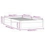 Estructura de cama madera maciza de pino 100x200 cm de vidaXL, Camas y somieres - Ref: Foro24-833237, Precio: 113,57 €, Descu...