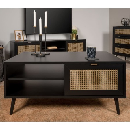 Finori Vienna 55A coffee table black and rattan pattern by Finori, Coffee table - Ref: Foro24-441196, Price: 155,99 €, Discou...