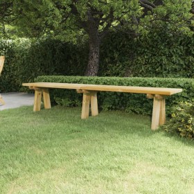 Garden bench solid impregnated pine wood 220 cm by vidaXL, garden benches - Ref: Foro24-318175, Price: 105,99 €, Discount: %