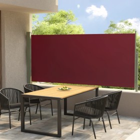 Einziehbare seitliche Gartenmarkise rot 140x300 cm von vidaXL, Sonnenschirme - Ref: Foro24-317837, Preis: 63,61 €, Rabatt: %