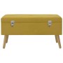 Bench with mustard yellow velvet compartment 80 cm by vidaXL, Benches for halls and storage - Ref: Foro24-329930, Price: 94,8...