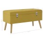 Bench with mustard yellow velvet compartment 80 cm by vidaXL, Benches for halls and storage - Ref: Foro24-329930, Price: 94,8...