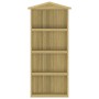 Caseta herramientas jardín 87x33x222 cm madera pino impregnada de vidaXL, Cobertizos - Ref: Foro24-318190, Precio: 94,56 €, D...